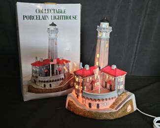 Collectible Porcelain Alcatraz Island Lighthouse