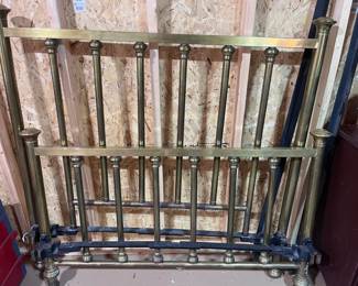 Beautiful Heavy Antique Brass Bed