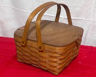 Nice Woven Wood Picnic Basket