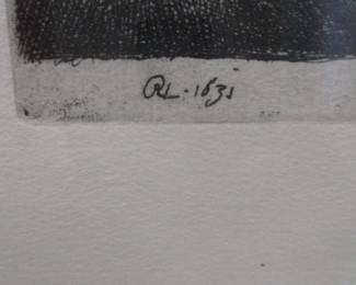 Rembrandt Van Rijn "Etching"
