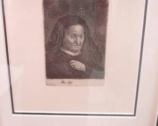 Rembrandt Van Rijn "Etching"