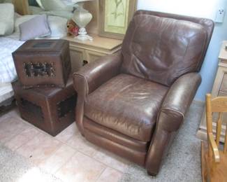 Brown Leather Recliner