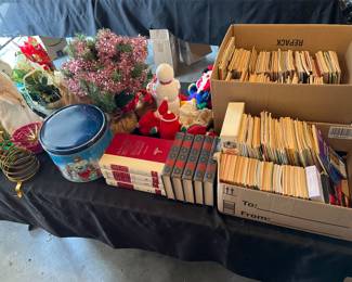 Christmas Decor, Books and Ephemera 