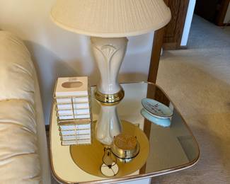 Glass Top End Table