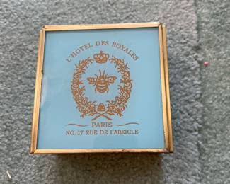 Vintage L’ Hotel Des Royales Paris Trinket Box