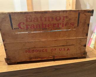 Armor Cranberries wood crate