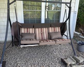 Outdoor Swing with Canopy