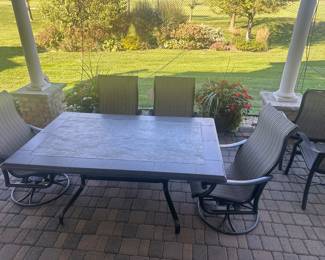 TROPITONE Brand Outdoor table and 4 chairs - Very, very nice set!