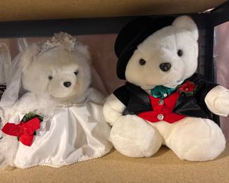 Santa Bears Bride and Groom 2000 Mr. & Mrs Santabears Dayton Hudson's