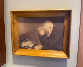 Vintage praying picture
