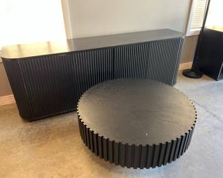 Entertainment Center/Cabinet, Round Coffee Table