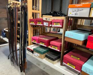 Men's leather belts - size 40 +