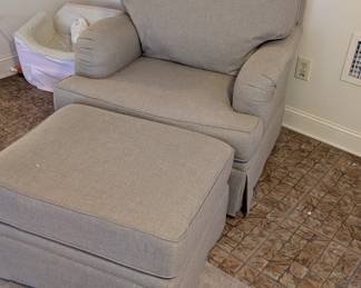 Woodmark Chair w/ Ottoman