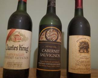 Vintage wine bottles 
