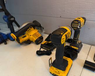 Dewalt cordless drill and impact and circular saw