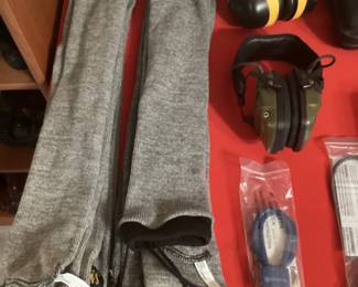 Rifle socks and ear protection 