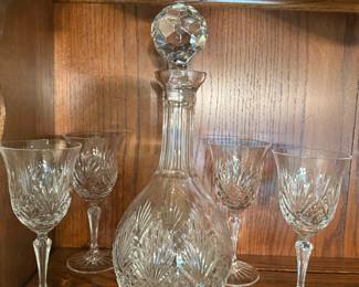 Wedgewood canisters and glasses