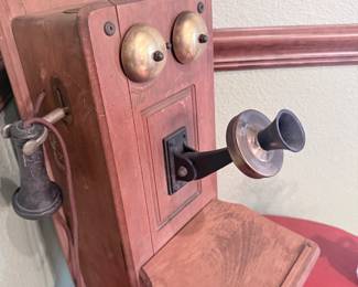 authentic antique wall phone