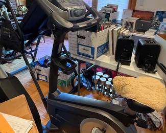I believe this is still there, bicycle type exercise machine