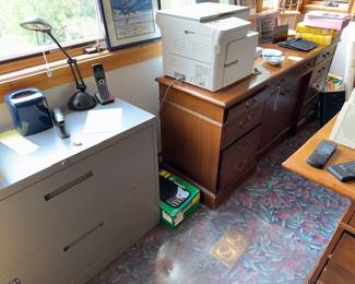 Metal file cabinets, FREE office Credenza and Executive Desk