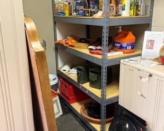 Garage metal shelving