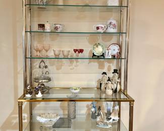 Chrome etagere & Collectibles 