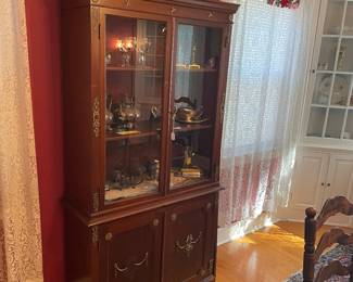 China Cabinets.  Part of the dining set.
