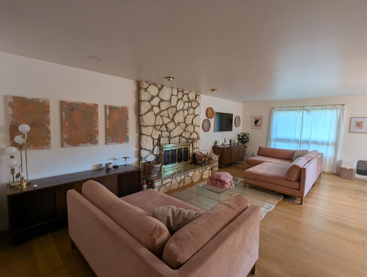 $4k for all 3 couches.  Custom made, still in new condition for over $8k.  They are designed to push together in various configurations.  Have matching covers for the bottom cushions.  Extremely comfortable.