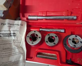 Pipe threading kit (unused). Still available