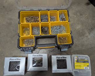 Construction hardware.  Case sold.