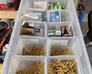 Construction hardware.  About half available.