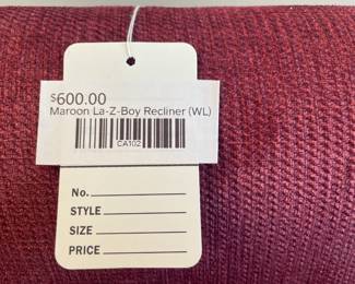 Maroon La-Z-Boy Recliner