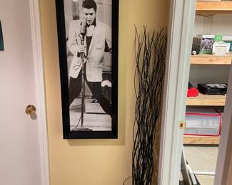 Restroom Sign, Elvis Framed Art 