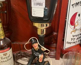 Vtg Drunk Man Bar Lamp