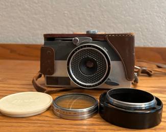 Vintage Ricoh Auto 35 Film Camera – With Leather Case, Filter, and Lens Cap