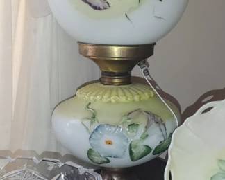 Beautiful gone with a whim lamp kerosene that has been electrified