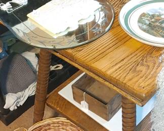 Antique oak tiger oak table