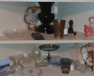 Tons of beautiful glassware and pottery