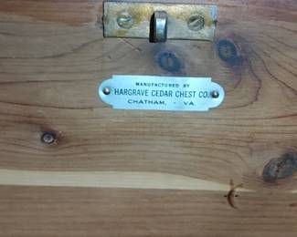 Stunning Hargrave Cedar Chest Company Cedar Chest