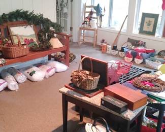 Great items on the sun porch