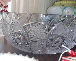 American brilliant cut bowl