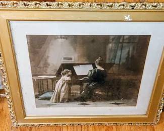 Beautiful Victorian lithograph