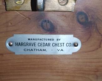 Stunning Hargrave Cedar Chest Company Cedar Chest
