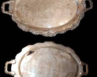 Huge silver plated tray