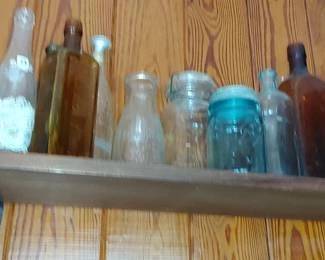 Old jars and vintage bottles