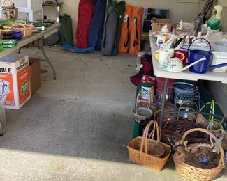 Sport chairs, baskets, planters, and everything under the sun