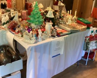 Vintage Christmas, silverplate, misc. Christmas