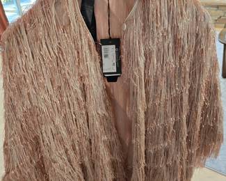 Giorgio Armani nwt beautiful fringe shawl/cape