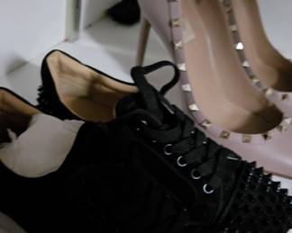 Louboutin sneakers Valentino heels
