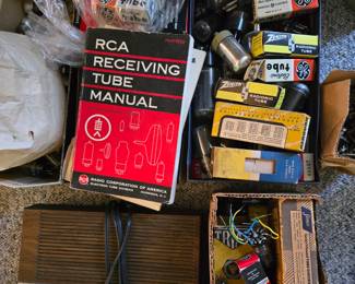 GE, RCA, TUBES AND TUBE MANUAL, LOTS OF THESE!